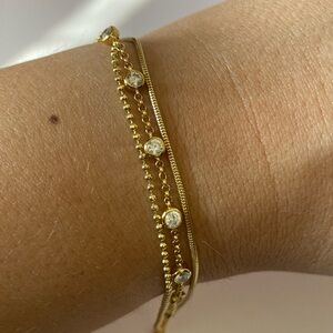 Baublebar Skye 18k Gold Layered Bracelet